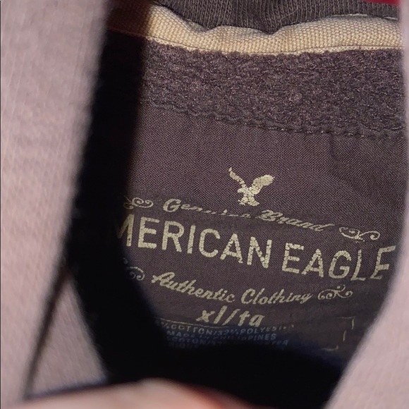 Brown and pink American Eagle hoodie - Picture 2 of 2